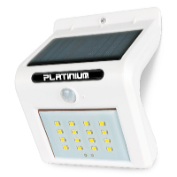 Platinium Nástěnné solární LED světlo s detektorem pohybu bílá