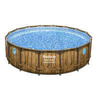 Bestway Bazén Power Steel Wood Swim Vista 4,88 x 1,22 m