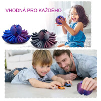 Kids World 3D Gear Ball modrofialový