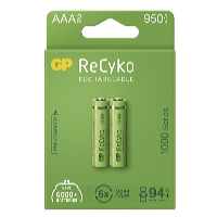 GP Batteries Nabíjecí baterie GP NiMH ReCyko+ AAA 2 ks