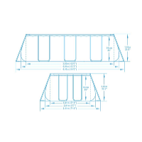 Bestway Bazén Power Steel 404 x 201 x 100 cm, kartušová filtrace, bezpečnostní schůdky