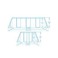 Bestway Bazén s konstrukcí 4,12 x 2,01 x 1,22 m