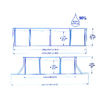 Bestway Bazén Hydrium 5 x 3,6 x 1,2 m set včetně příslušenství