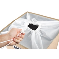 HomeLife Textilní koš na prádlo 62 l, béžový