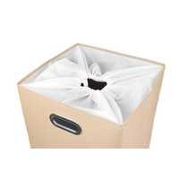 HomeLife Textilní koš na prádlo 62 l, béžový