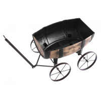 STREND PRO Květináč Woodeff, 41,5 x 29 x 19 cm, whiskey barel wagon