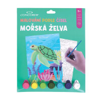 Concorde Malování podle čísel - Mořská želva
