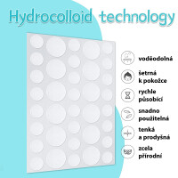 Wellife Náplasti na akné transparentní 180 ks