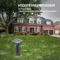 Garden King Solární odpuzovač krtků Quadro SD-SL080A 2 ks
