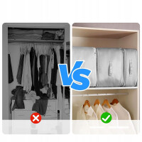 HomeLife Samokompresní skládací organizér ZIP BAG 52 x 42 x 60 cm