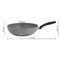 De Gusto Wok pánev STONITE 30 cm s odnímatelnou rukojetí