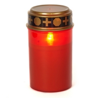 HomeLife Elektrická svíčka LED červená