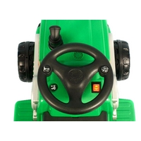 Kids World Dětský elektrický traktor s vlekem