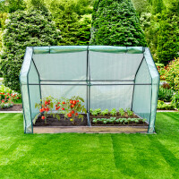 Garden King Krytý vyvýšený záhon AGRO BED II 200 x 79/199 x 100 cm, 3D design dřevo, kov