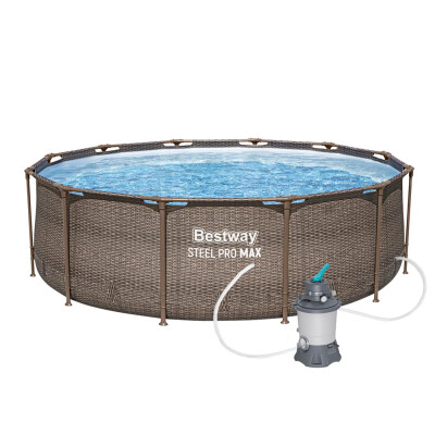 Bestway Bazén Steel Pro Max Rattan 3,66 x 1 m s pískovou filtrací Standard EVO