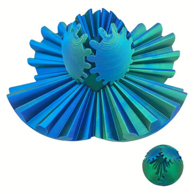 Kids World 3D Gear Ball modrozelený