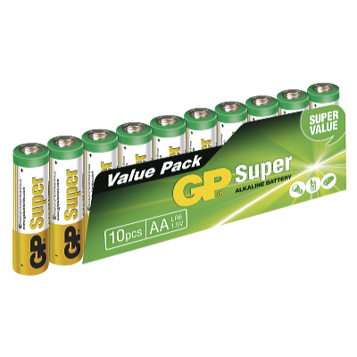 GP Batteries Alkalická baterie GP 1,5V AA 10 ks