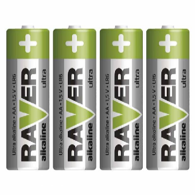 Alkalická baterie Raver 1,5V AA  4 ks