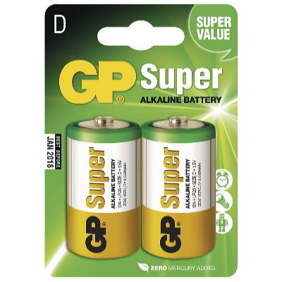 GP Batteries Alkalická baterie GP Super LR20 D 2 ks