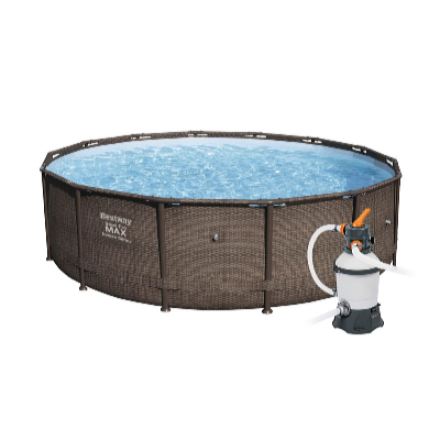 Bazén Steel Pro Max Rattan 3,66 x 1 m s pískovou filtrací Standard Plus