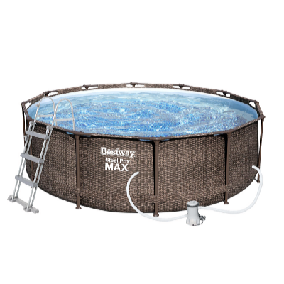 Bazén Steel Pro Max Rattan 3,66 x 1 m set včetně příslušenství