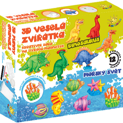 Kids World 3D veselá zvířátka, výroba magnetek