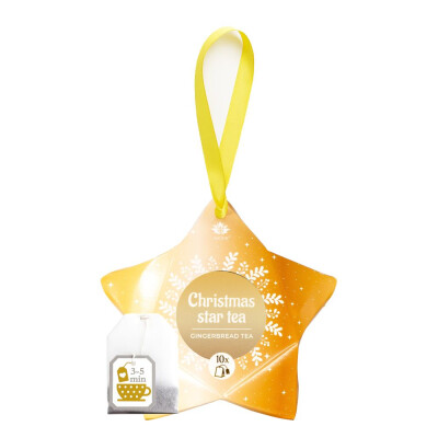 Arôme Černý čaj perníkový, 10 ks hvězda