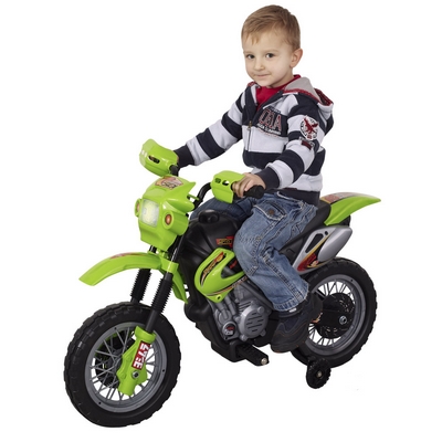 Dětská motorka Enduro zelená