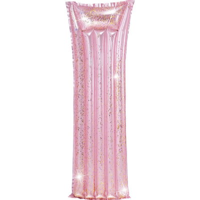 Nafukovací lehátko Pink Glitter 183 x 69 cm