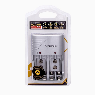 Whitenergy Nabíječka baterií pro 4 x AA/AAA, 2x 6F22 (9V), 400 mA