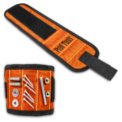 Profi Tools Magnetický náramek pro kutily, 32 x 9 cm, oranžový