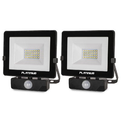 LED úsporný reflektor s detektorem pohybu 20 W sada 2 ks