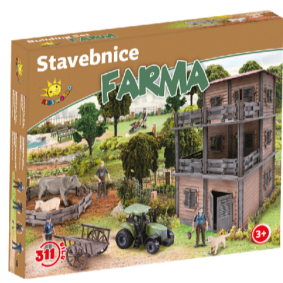 Kids World Stavebnice farma 311 ks