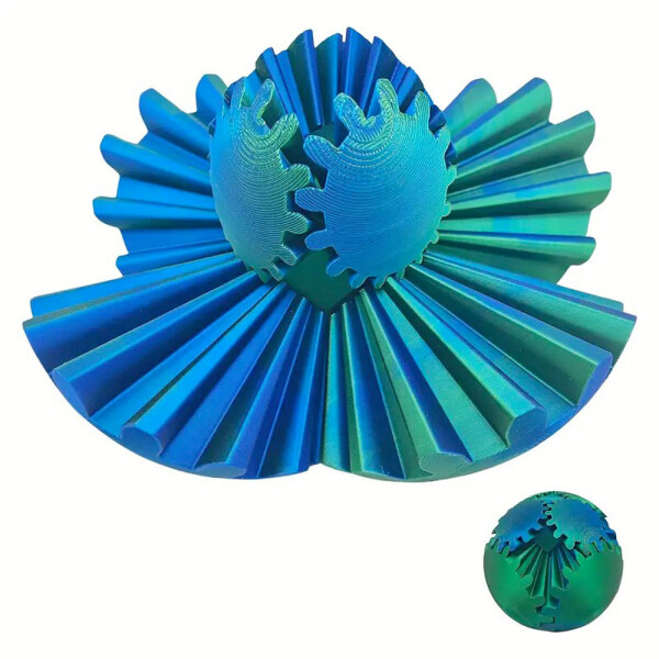 Kids World 3D Gear Ball modrozelený