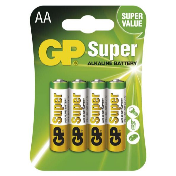 GP Batteries Alkalická baterie GP 1,5V AA 4 ks