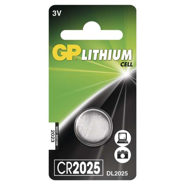 GP Batteries Lithiová knoflíková baterie GP CR2025 1ks