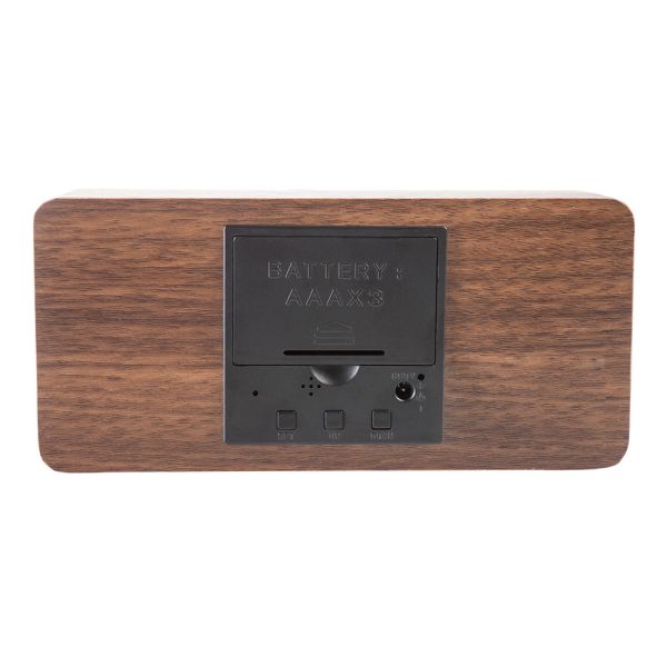 Platinium Dřevěný digitální LED budík WAC-020