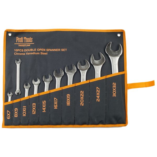 Profi Tools Sada plochých klíčů 10 ks