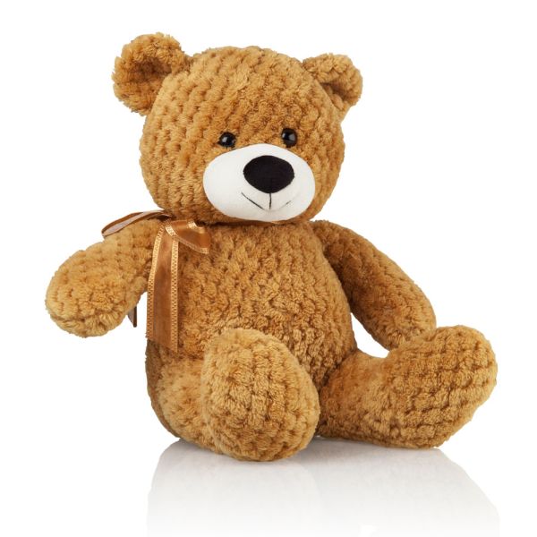 Kids World Plyšový medvídek 31 cm hnědý