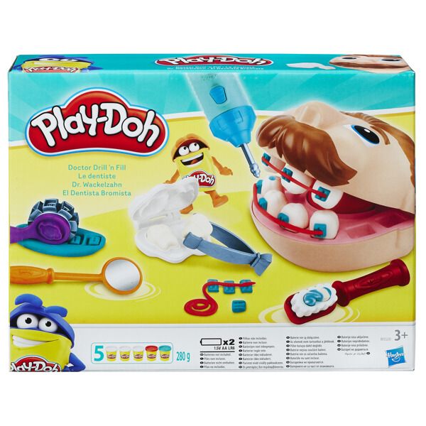 Hasbro Play-Doh Modelína zubař set s vrtačkou