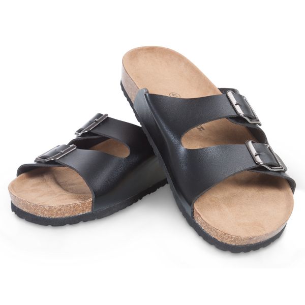 Fit Walk Pánské korkové pantofle černé 45