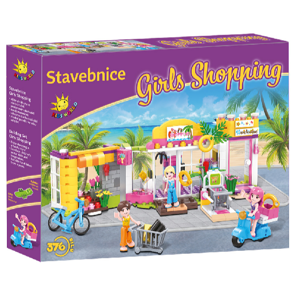 Kids World Stavebnice Girls Shopping 376 ks