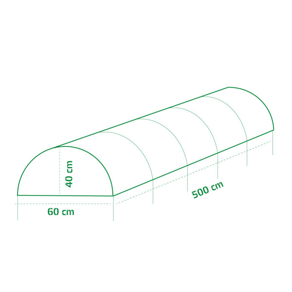 Garden King Zahradní tunel 500 x 40 x 60 cm