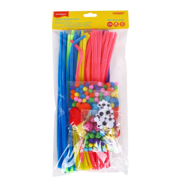 Concorde Tvořivá sada - bambulky, drátky a oči